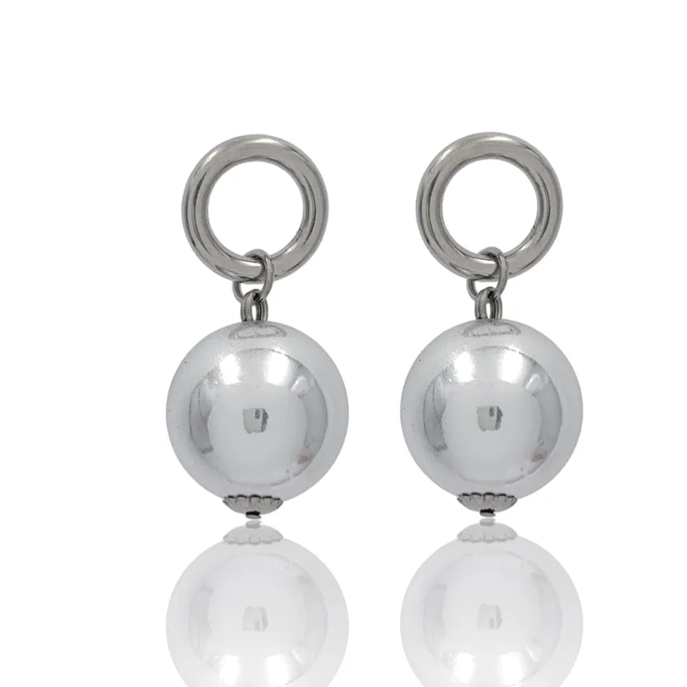 OAP-732-240 Ball-Orecchini in Acciaio
