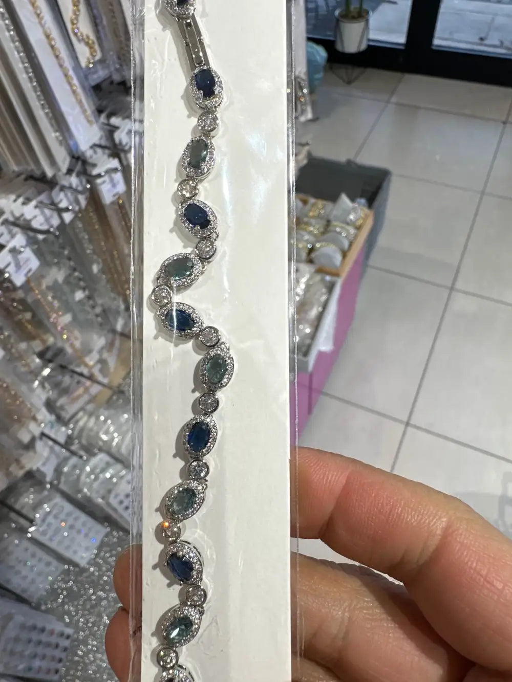 BMZ-103-AA2639B Ovale e Punto Luce-Bracciale con Cubic Zirconia