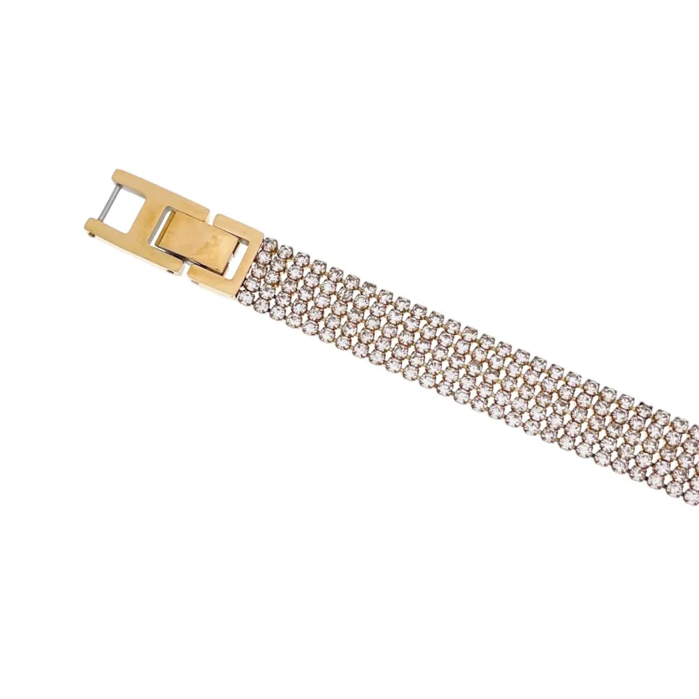 BMZ-103-AA2660B 2mm Cinque Fili Tennis 2mm Cinque Fili-Bracciale con Cubic Zirconia