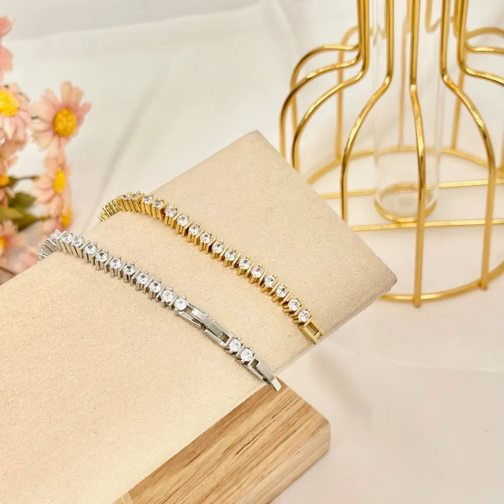 BMZ-103-AA2645B Tennis-Bracciale Tennis con Cubic Zirconia