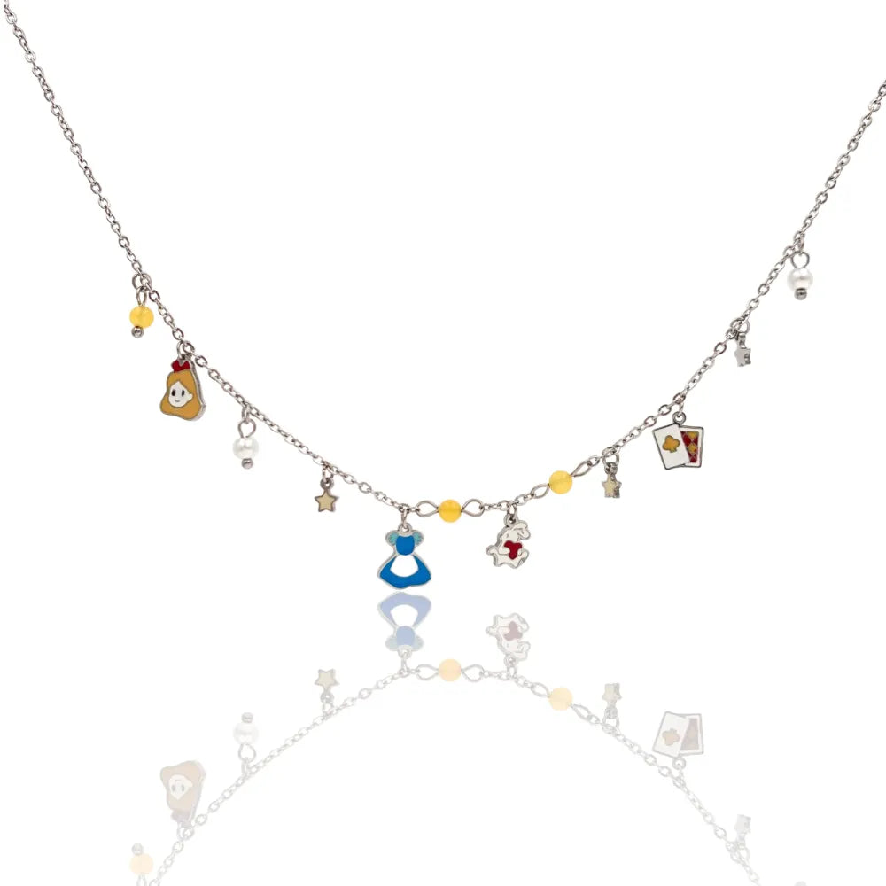 CAC-103-AA2798N Alice-Collana Corta in Acciaio