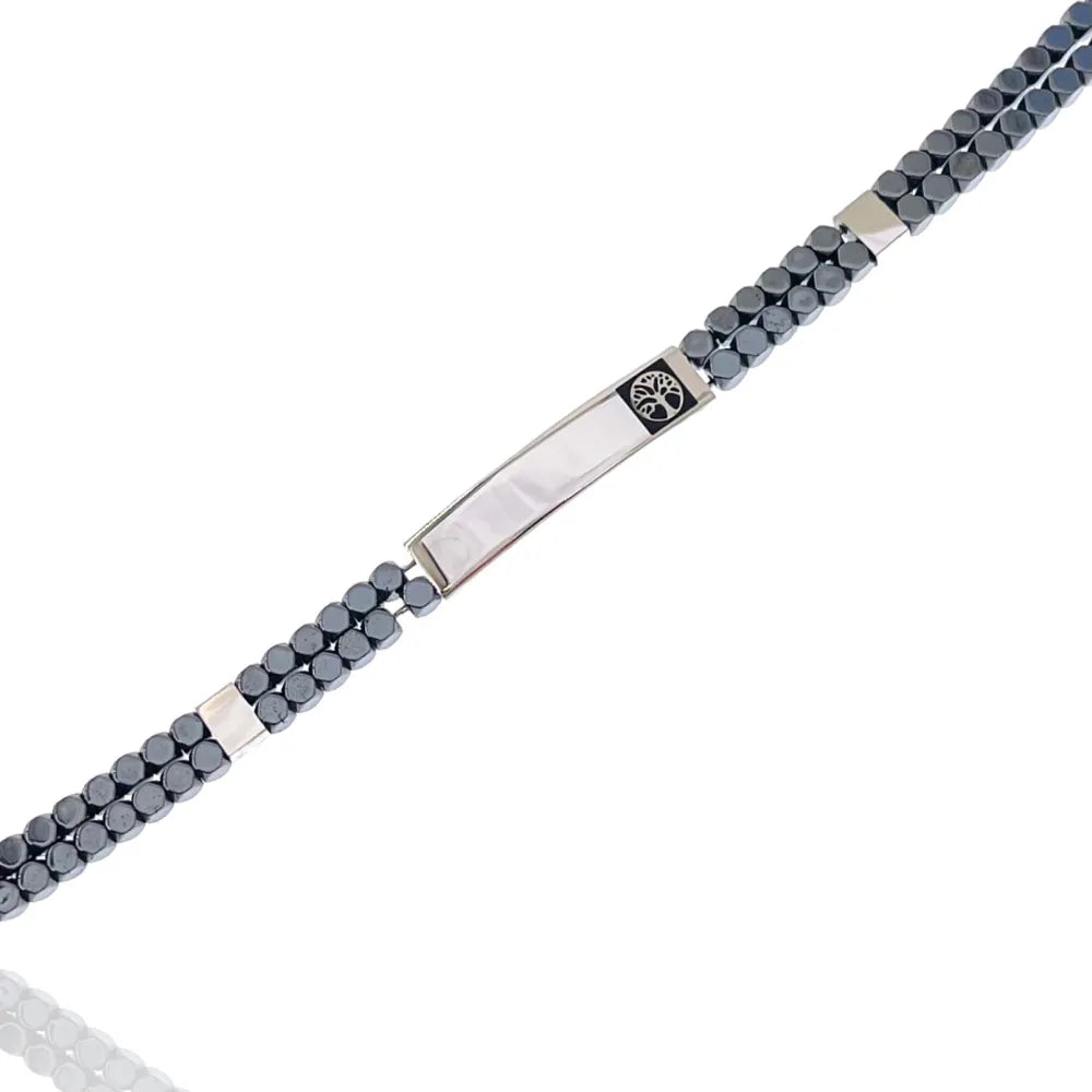 BAU-600-BMB30029-28 Albero della Vita -Bracciale in Acciaio da Uomo