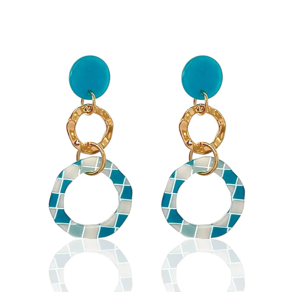 OMM-15027 S Doppio Cerchio -Orecchini Moda