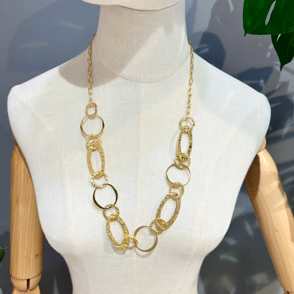 CAL-759-27 Catena-Collana Lunga  in Acciaio