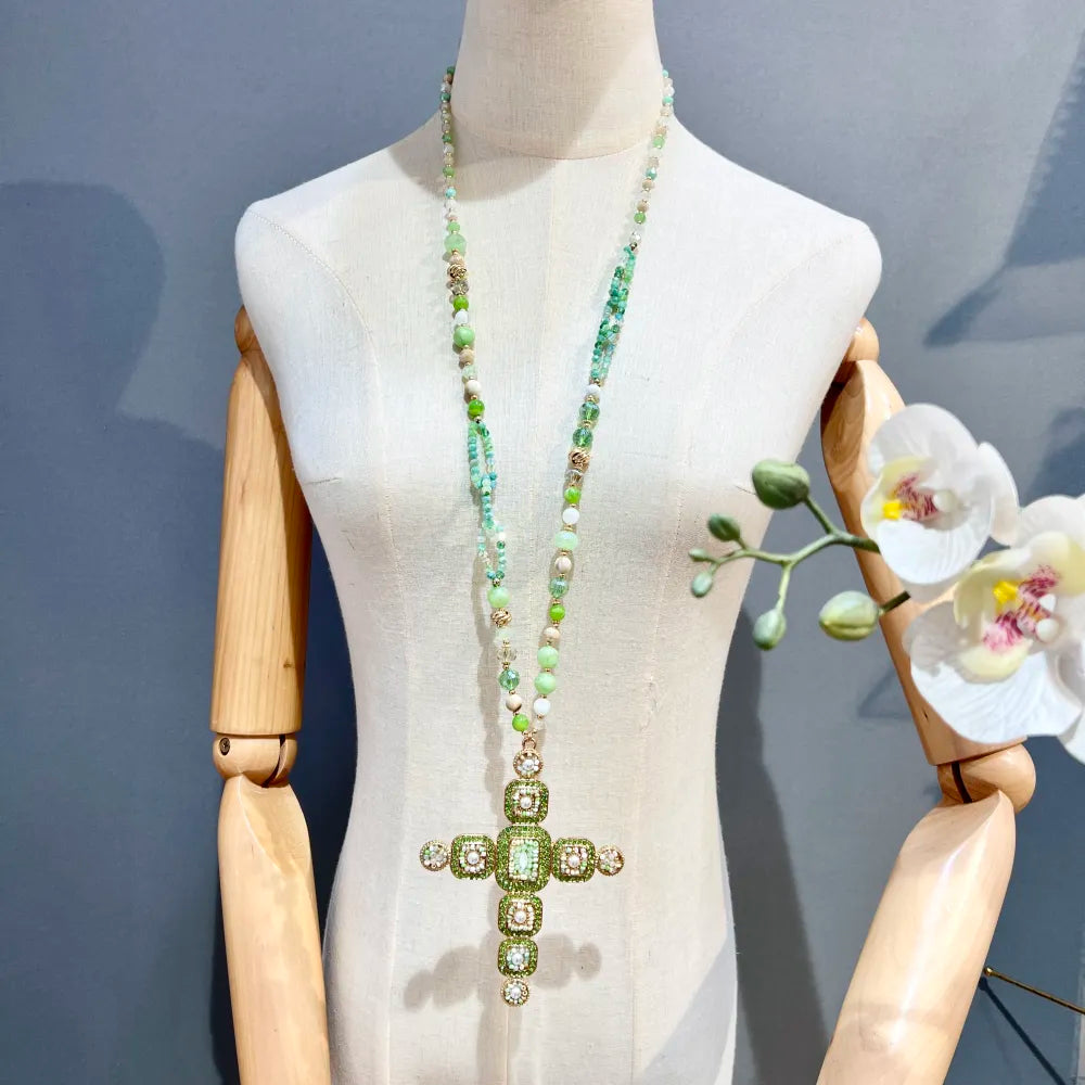 CML-732-216 Croce-Collana Lunga Moda