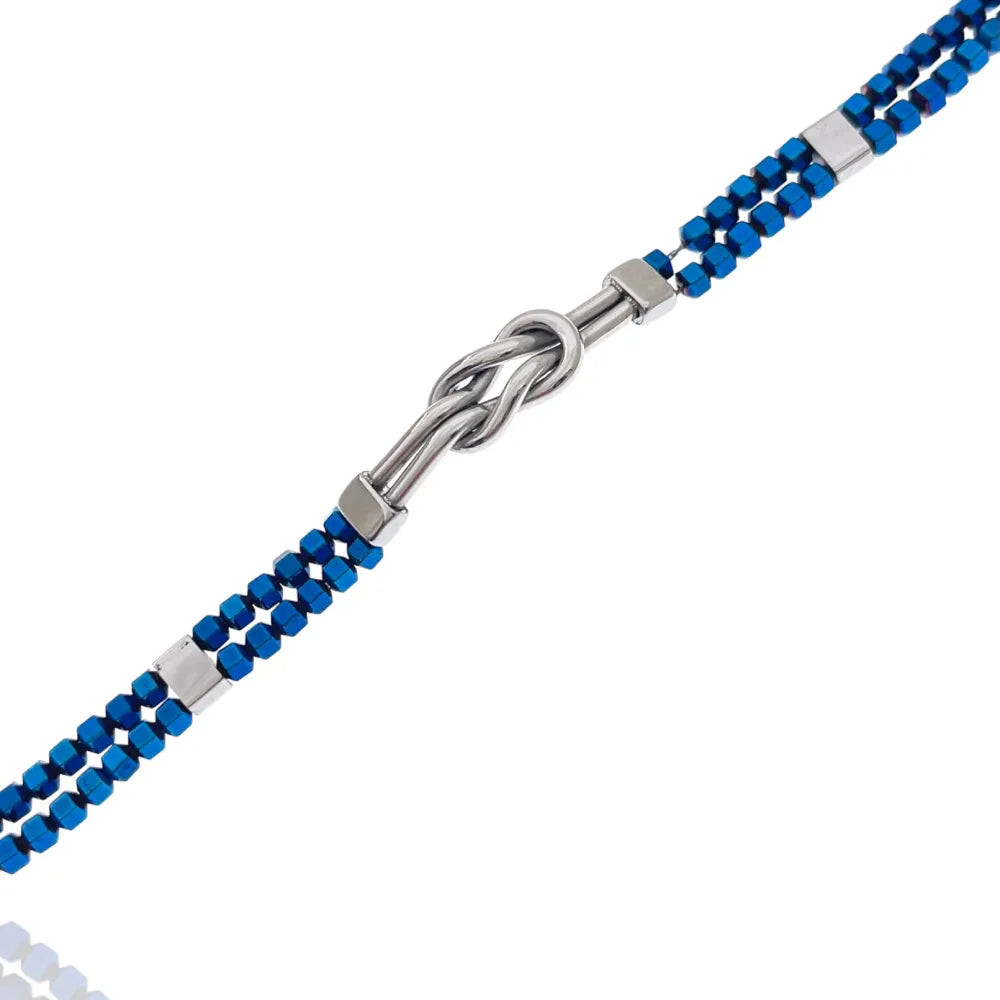 BAU-600-BMB30030 Nodo-Bracciale in Acciaio da Uomo