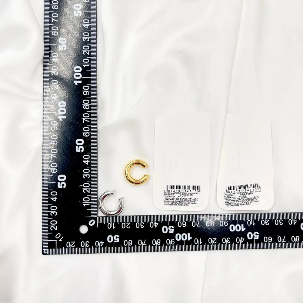 EAK-103-AA4715E S Cerchio Bombato Piccolo 5x20mm-Earcuff in Acciaio