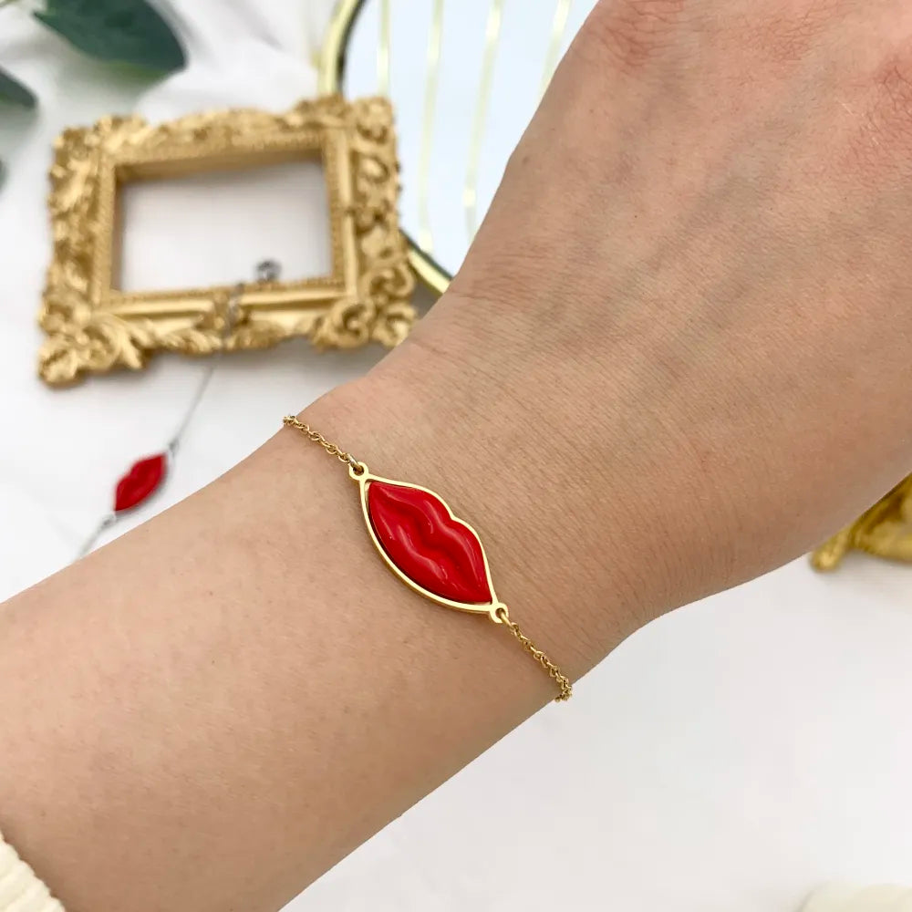 BAC-103-AA4058B Bocca-Bracciale in Acciaio con Chiusura