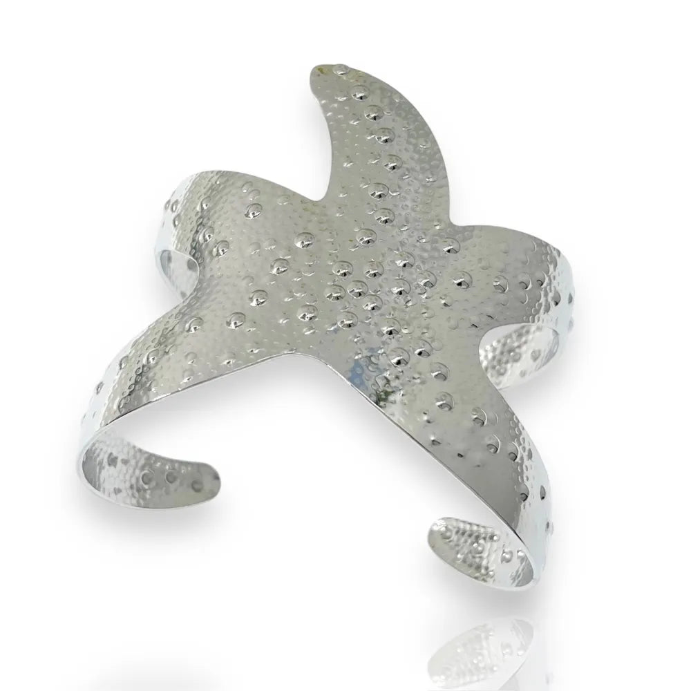 BAR-732-191 Stella Marina Smaltata-Bracciale Rigido in Acciaio