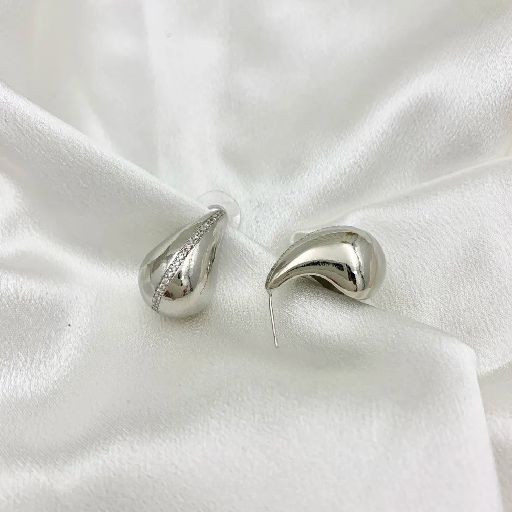 OMZ-520-L53 Goccia Grande-Orecchini con Zirconia