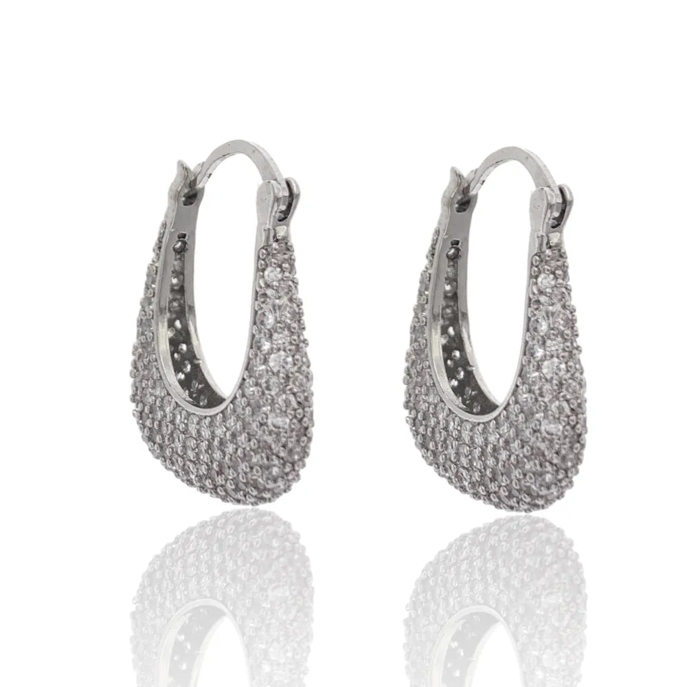 OMZ-520-L57 Lucchetto con Zirconia-Orecchini con Zirconia