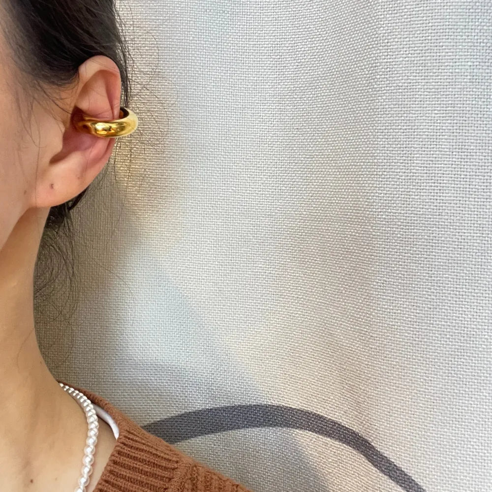 EAK-103-AA4715E M Cerchio Bombato Medio 7x25mm-Earcuff in Acciaio