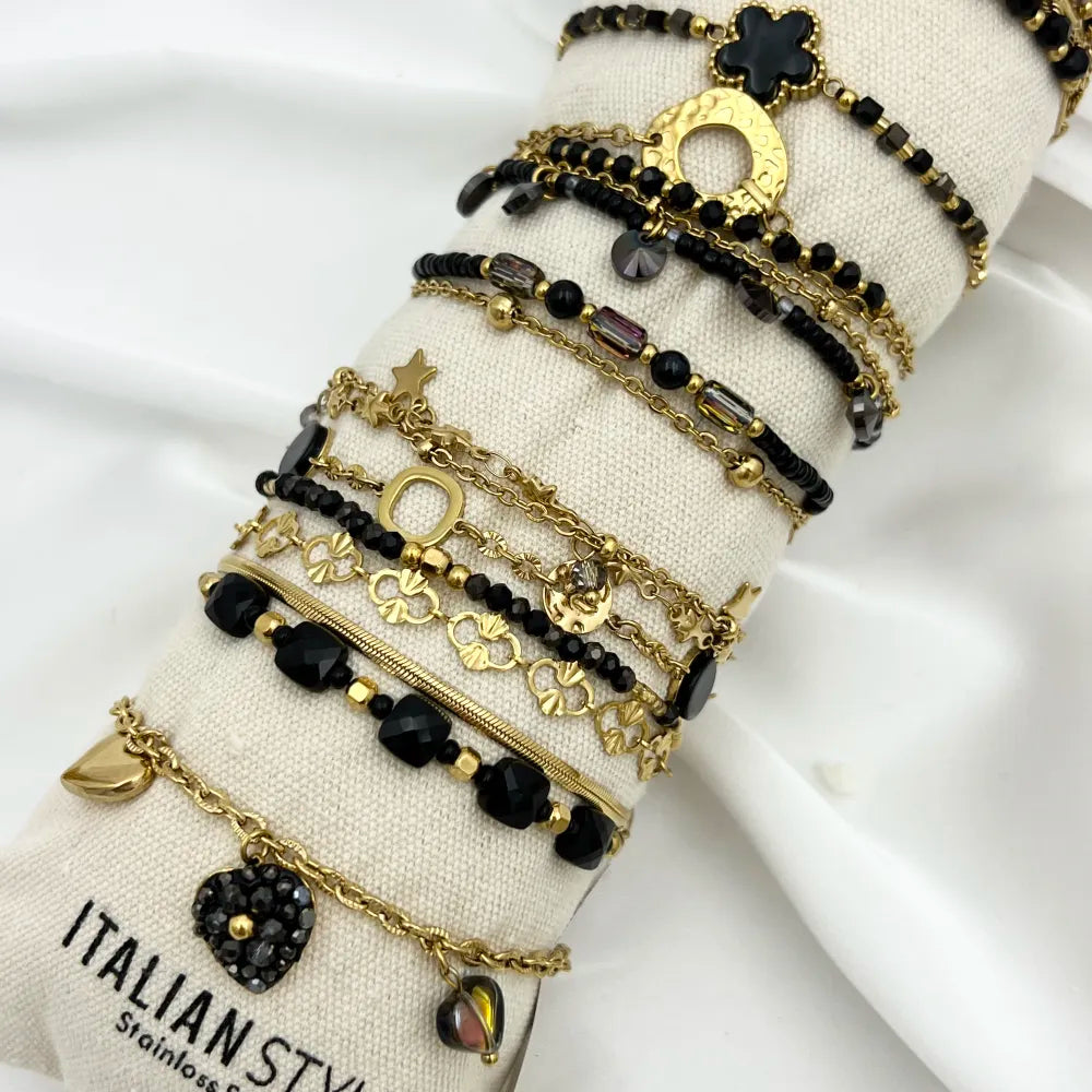 BPA-732-301 Mix Soggetti-15pz Bracciali in Acciaio