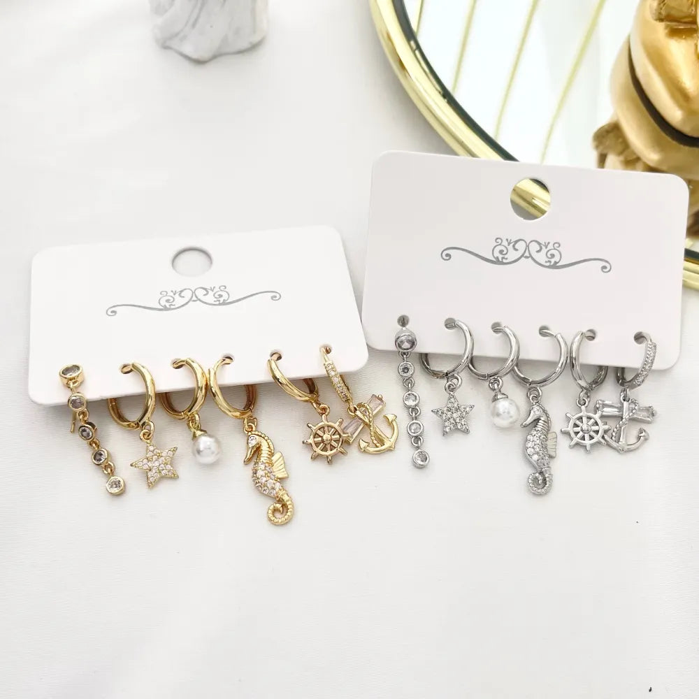 OPM-520-L38 Mare Stella Cavalucci Marino-Set 6pz Orecchini
