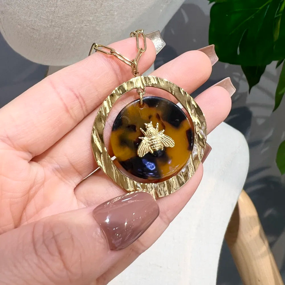 CAL-759-65 Ape-Collana Lunga  in Acciaio