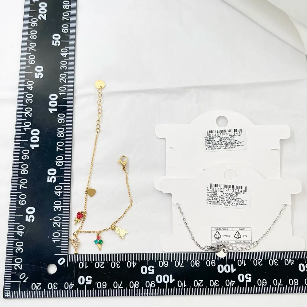 BAC-103-AA2754B Orsetto Gelato -Bracciale in Acciaio con Chiusura