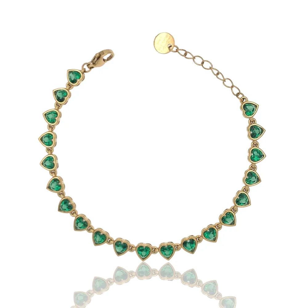 BAC-103-AA3403B Cipollina Cuore-Bracciale in Acciaio