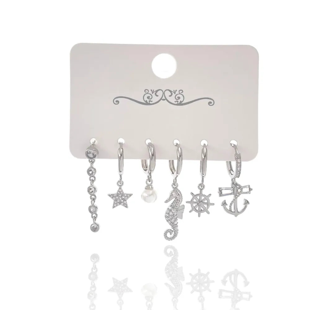 OPM-520-L38 Mare Stella Cavalucci Marino-Set 6pz Orecchini