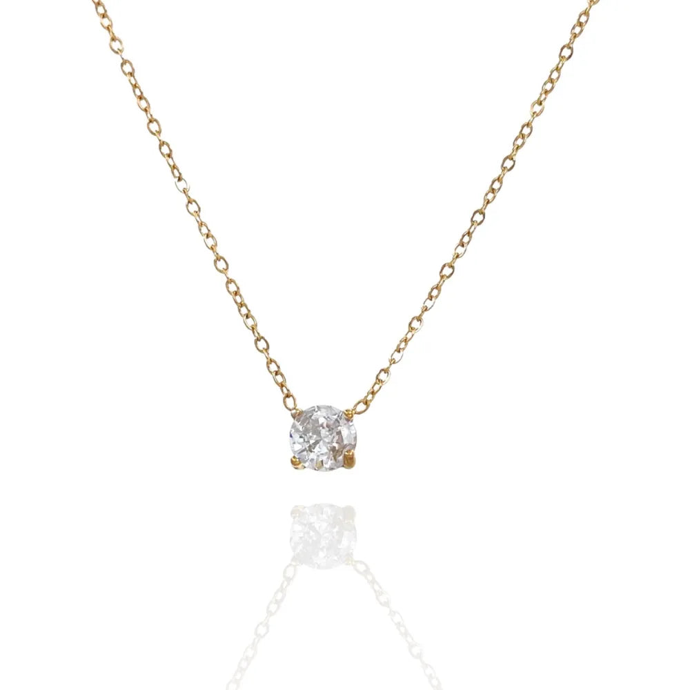 CAC-103-AA242N 7mm Punto Luce 7mm-Collana Corta in Acciaio