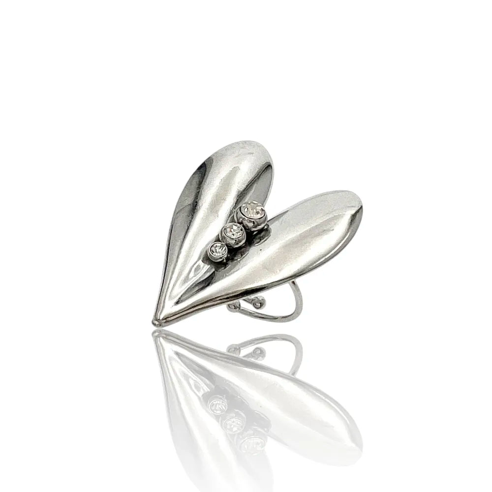 AAR-759-11 Cuore -Anello Regolabile in Acciaio