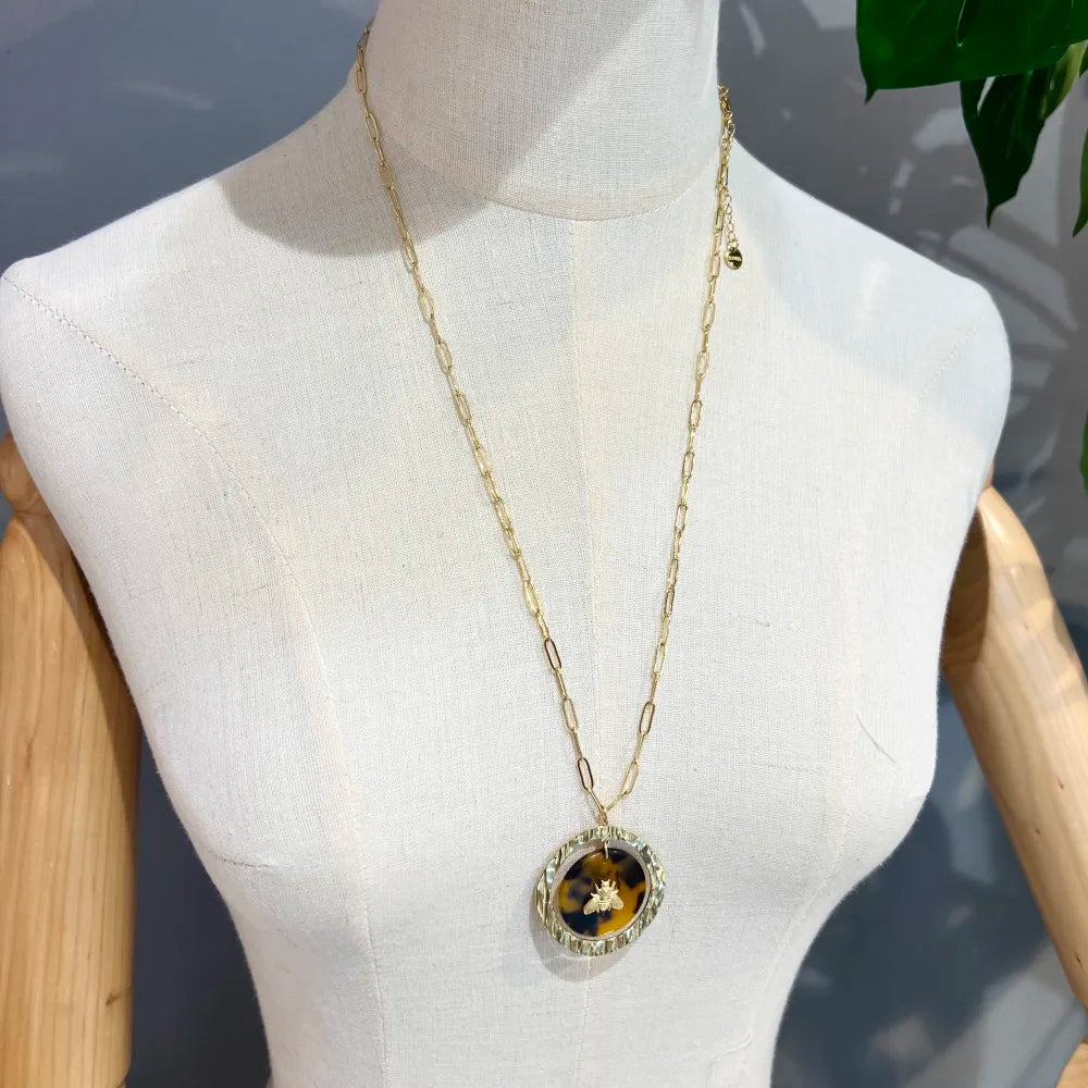 CAL-759-65 Ape-Collana Lunga  in Acciaio