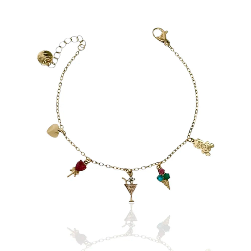 BAC-103-AA2754B Orsetto Gelato -Bracciale in Acciaio con Chiusura