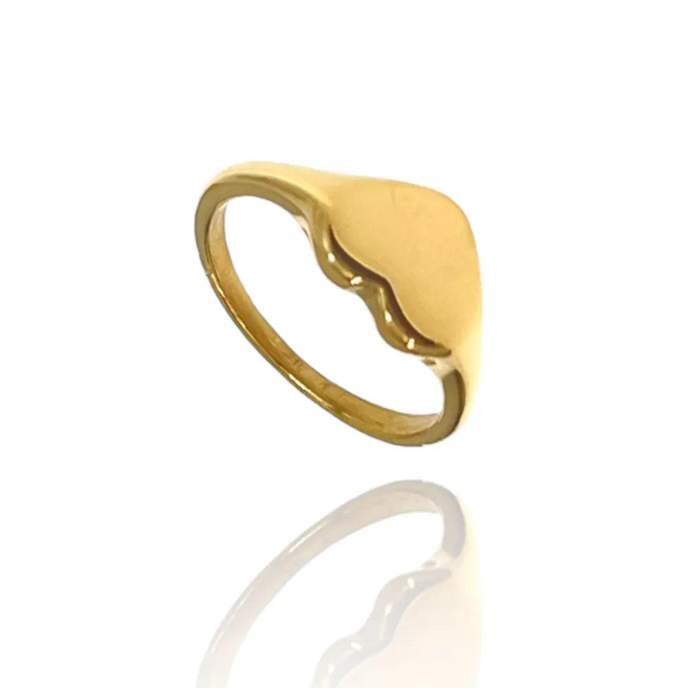 AAM-105-199 Cuore-Anello con Misura in Acciaio