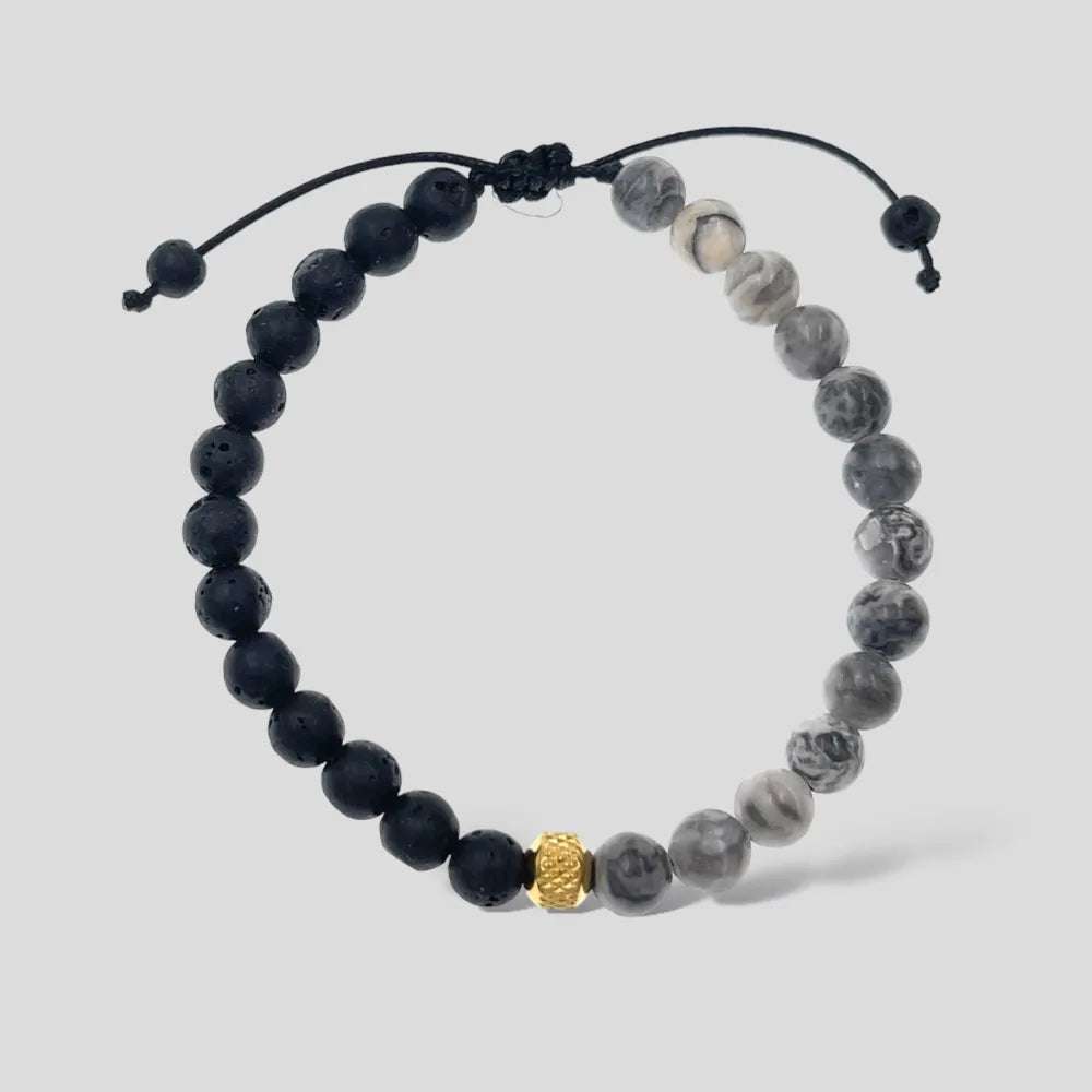 BAU-739-01 Semplice-Bracciale Scorrevole in Acciaio da Uomo