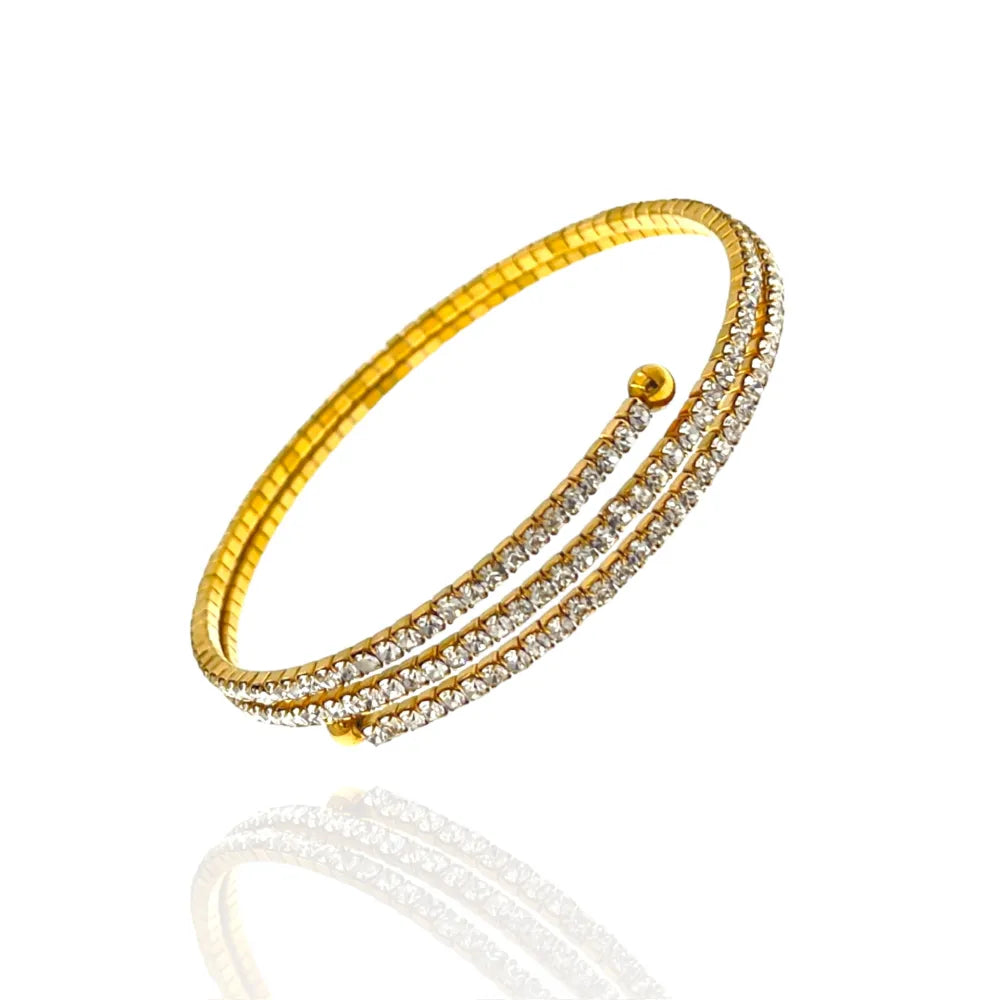 BAR-103-AA3371B Tennis Multifili-Bracciale a Molla in Acciaio
