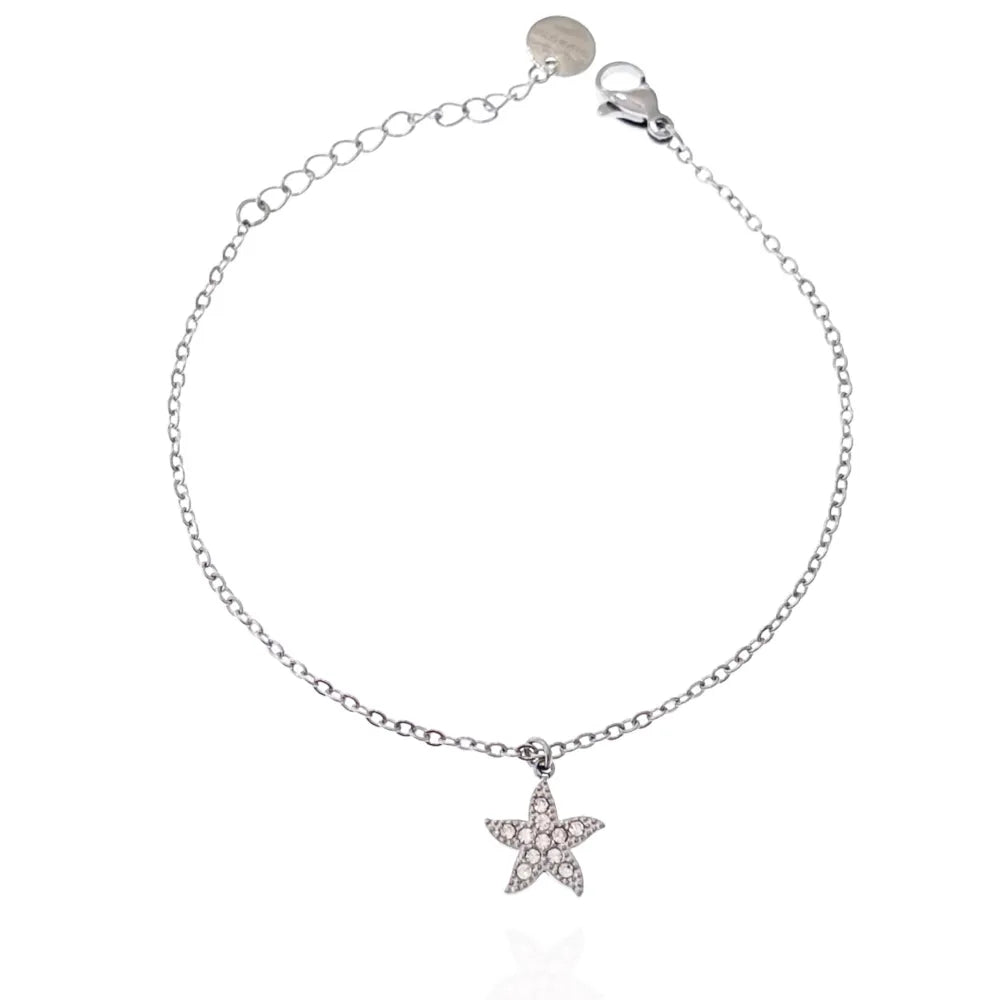 BAC-103-AA3489B Stella Marina-Bracciale in Acciaio con Chiusura