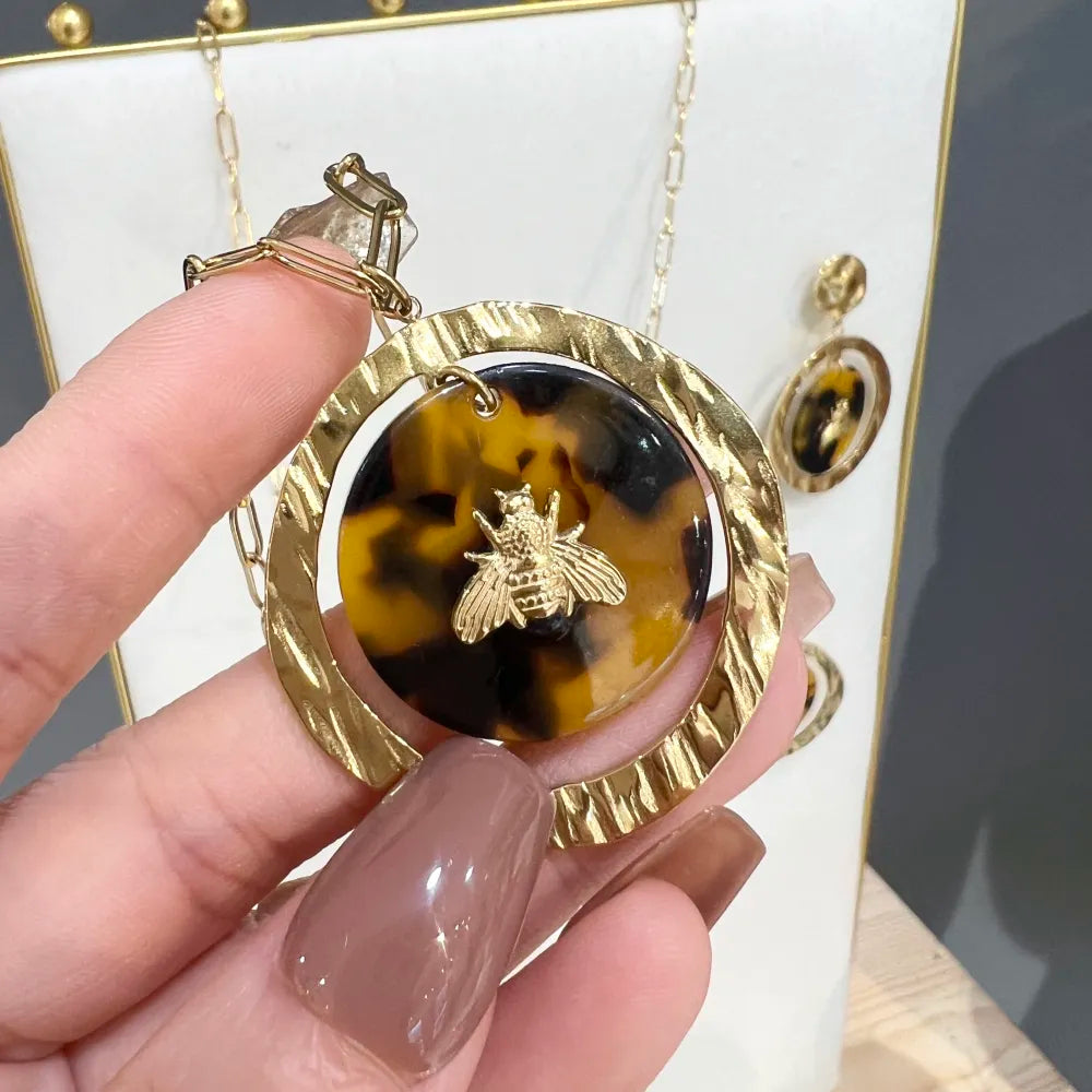 CAL-759-65 Ape-Collana Lunga  in Acciaio