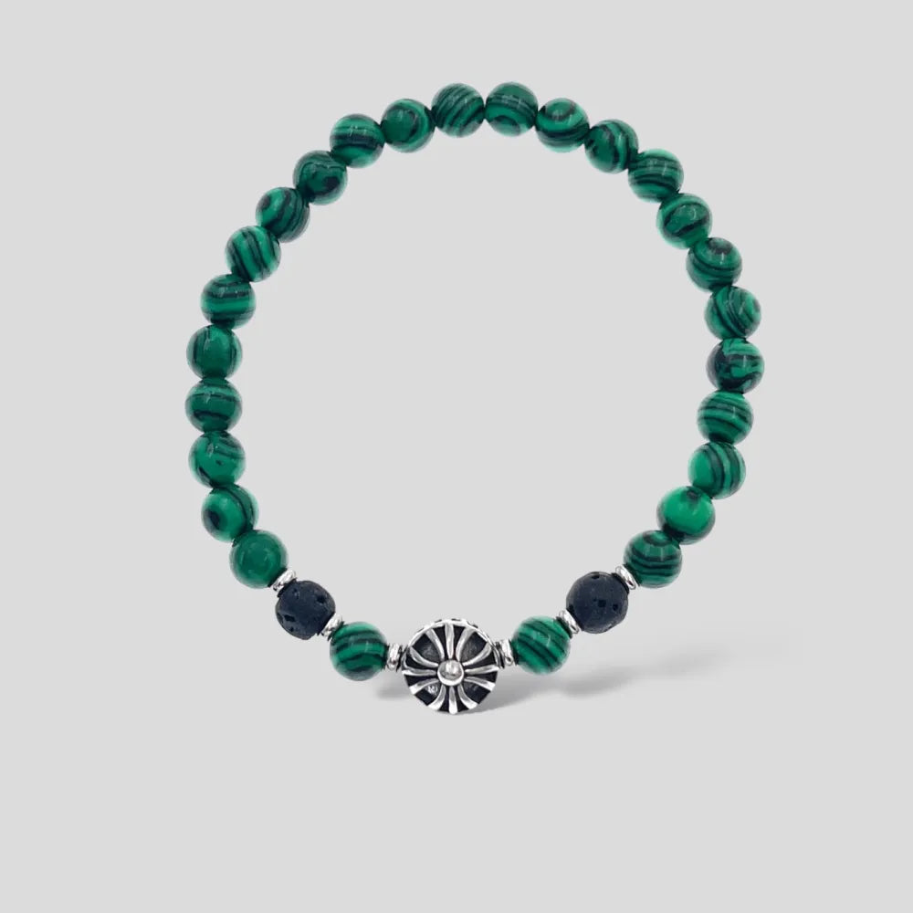 BAU-739-08 6mm Semplice-Bracciale Elastico in Acciaio da Uomo
