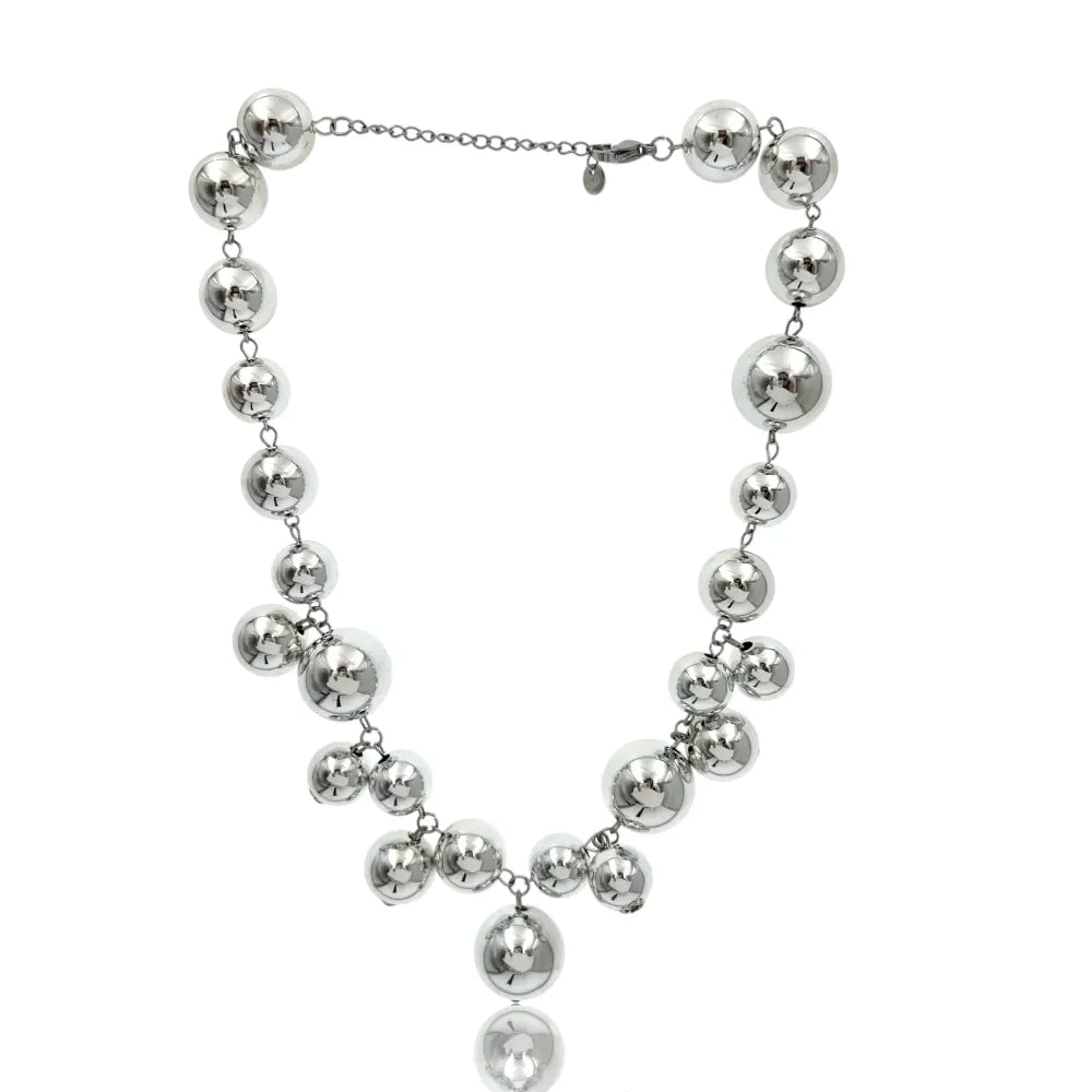 CMC-488-49 Pallina con Pendenti-Collana Corta Moda