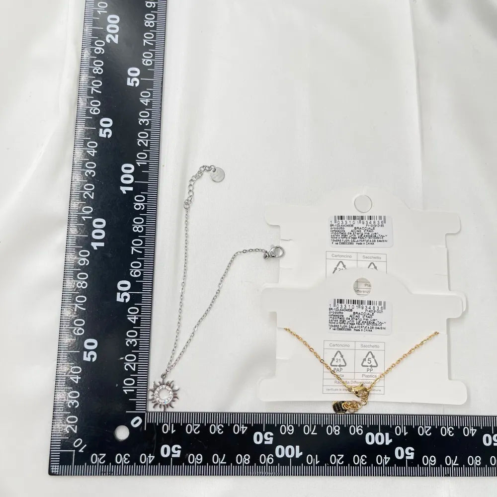 BAC-103-AA3483B Sole-Bracciale in Acciaio con Chiusura