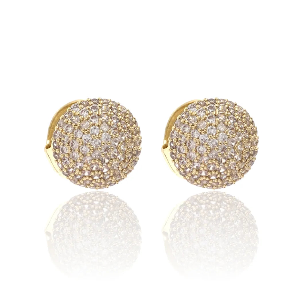 OMZ-520-L54 Tondo con Zirconia-Orecchini con Zirconia