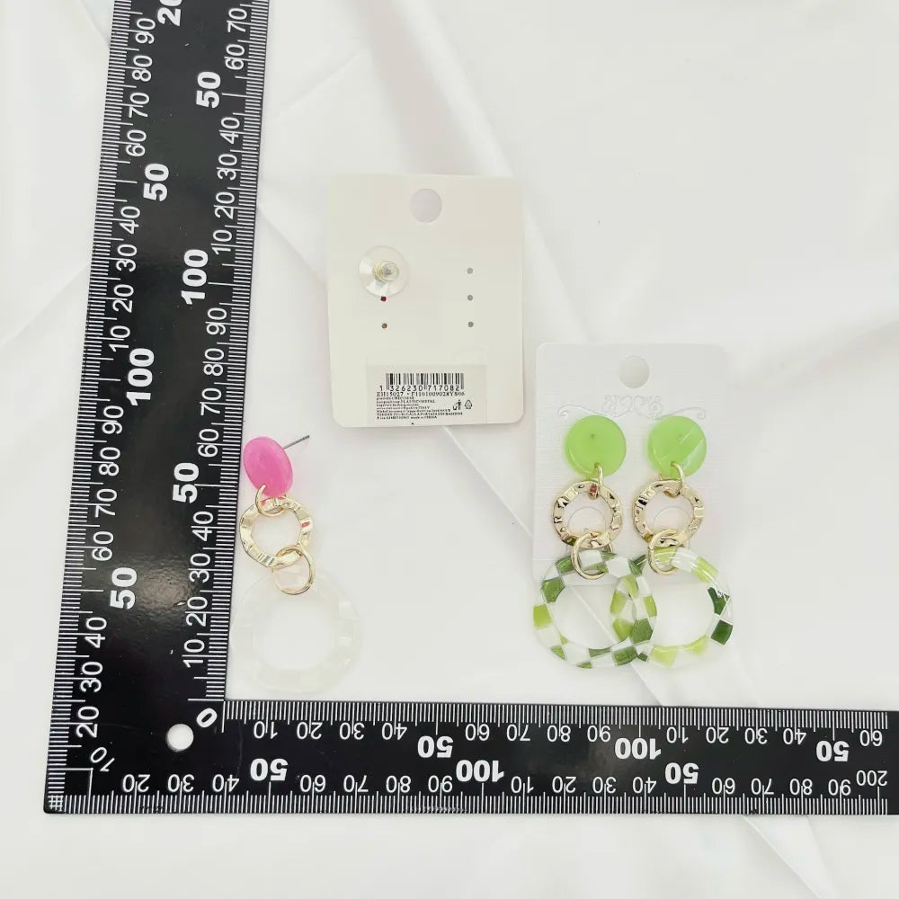 OMM-15027 S Doppio Cerchio -Orecchini Moda