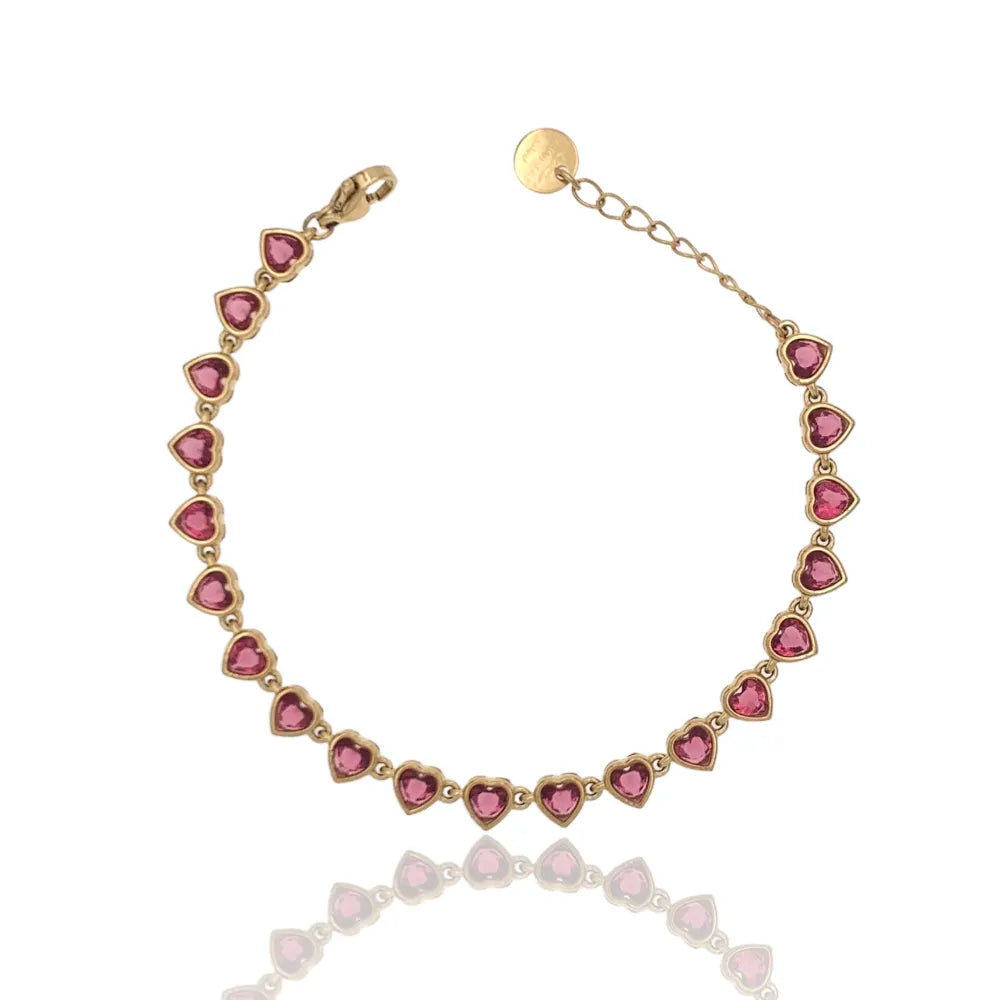 BAC-103-AA3403B Cipollina Cuore-Bracciale in Acciaio