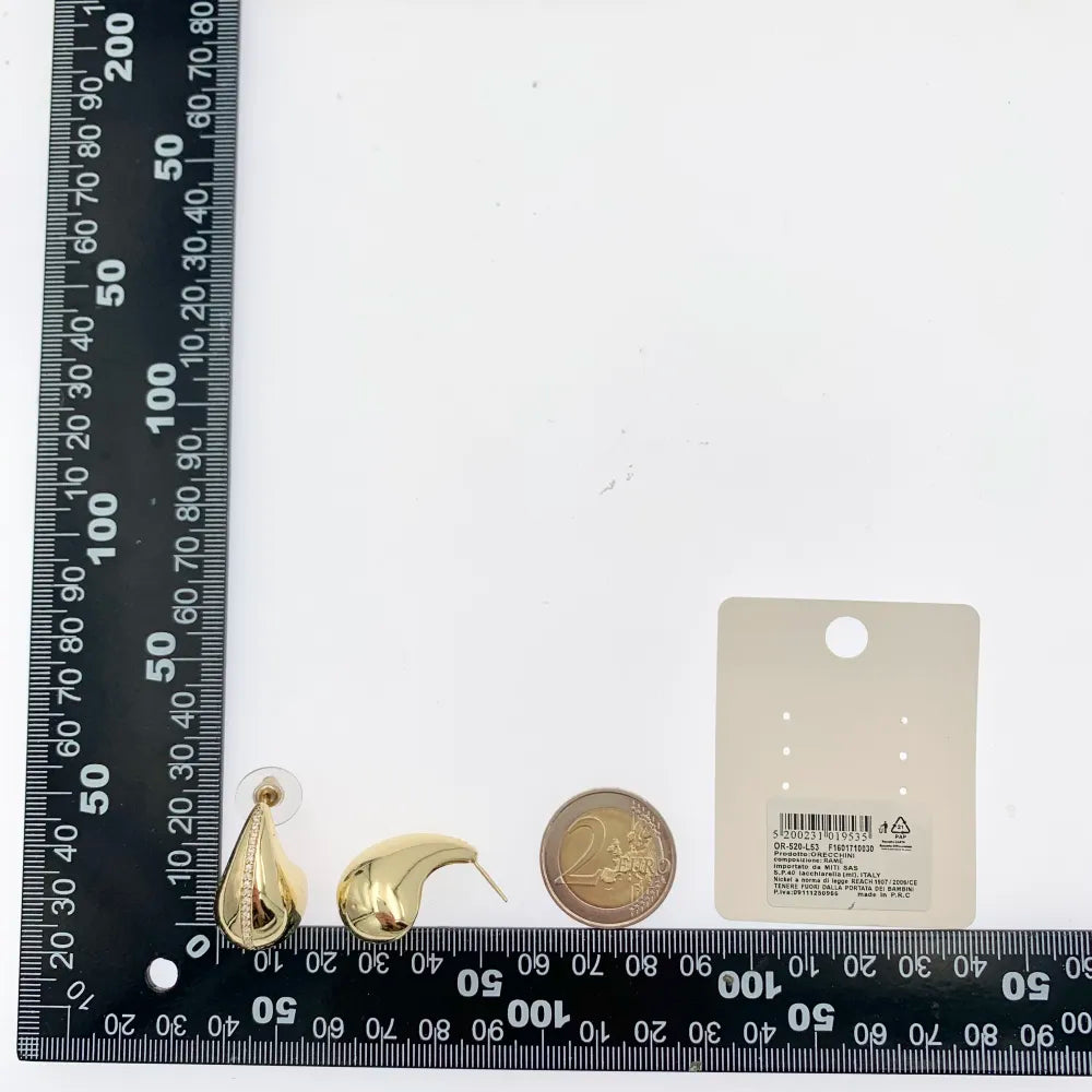 OMZ-520-L53 Goccia Grande-Orecchini con Zirconia