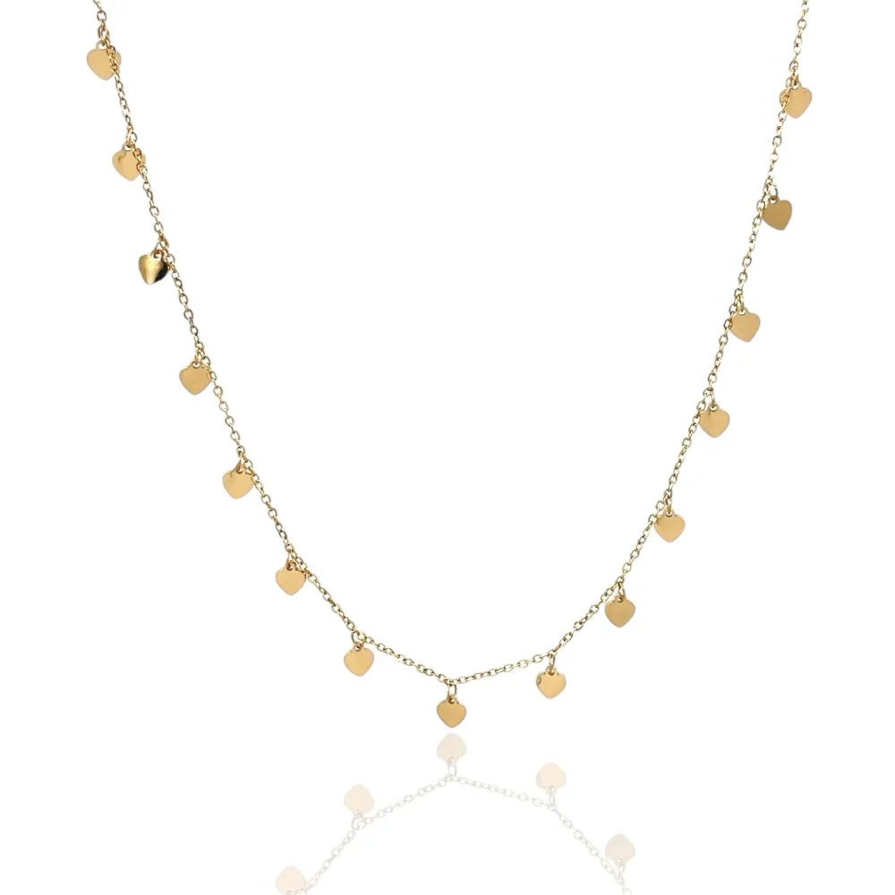 CAC-413-1806 Cuore-Collana Corta in Acciaio