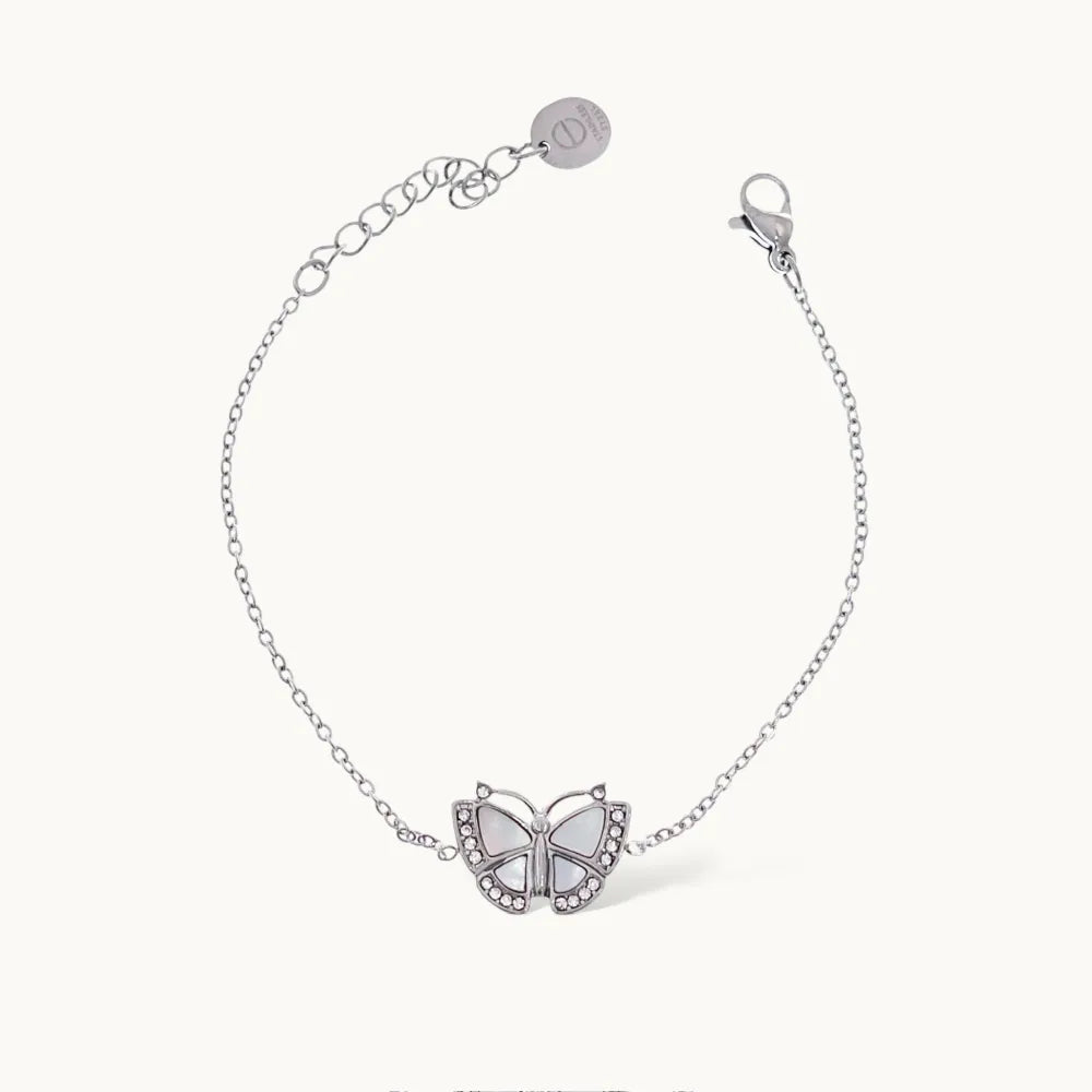 BAC-103-AA4178B Farfalla-Bracciale in Acciaio