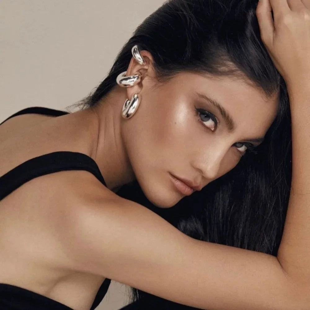 EAK-103-AA4715E S Cerchio Bombato Piccolo 5x20mm-Earcuff in Acciaio