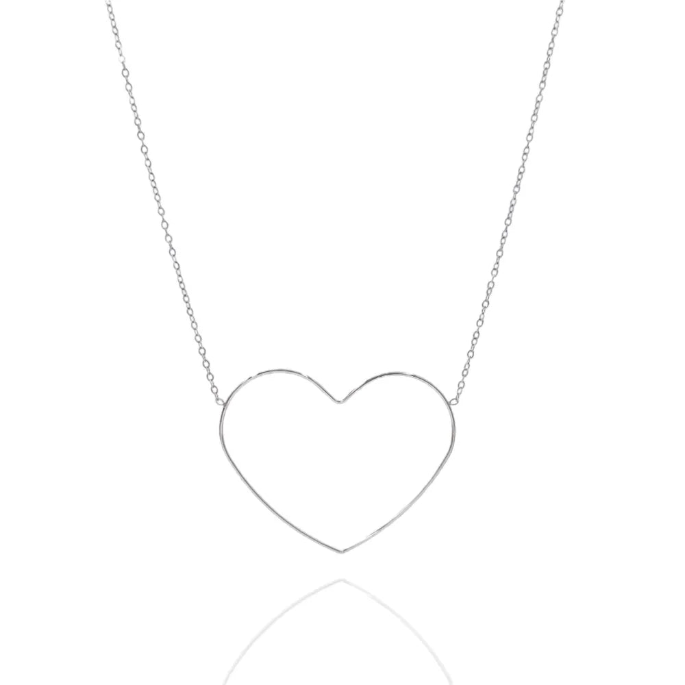 CAC-103-AA4278N Cuore-Collana Corta in Acciaio