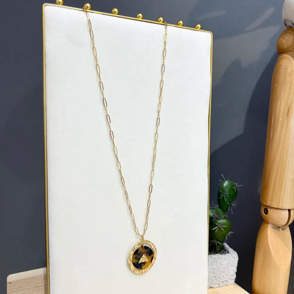 CAL-759-65 Ape-Collana Lunga  in Acciaio