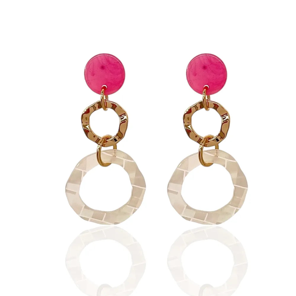 OMM-15027 S Doppio Cerchio -Orecchini Moda