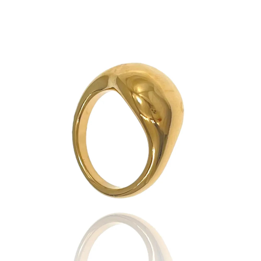 AAM-103-AA3524R Semplice-Anello con Misura in Acciaio