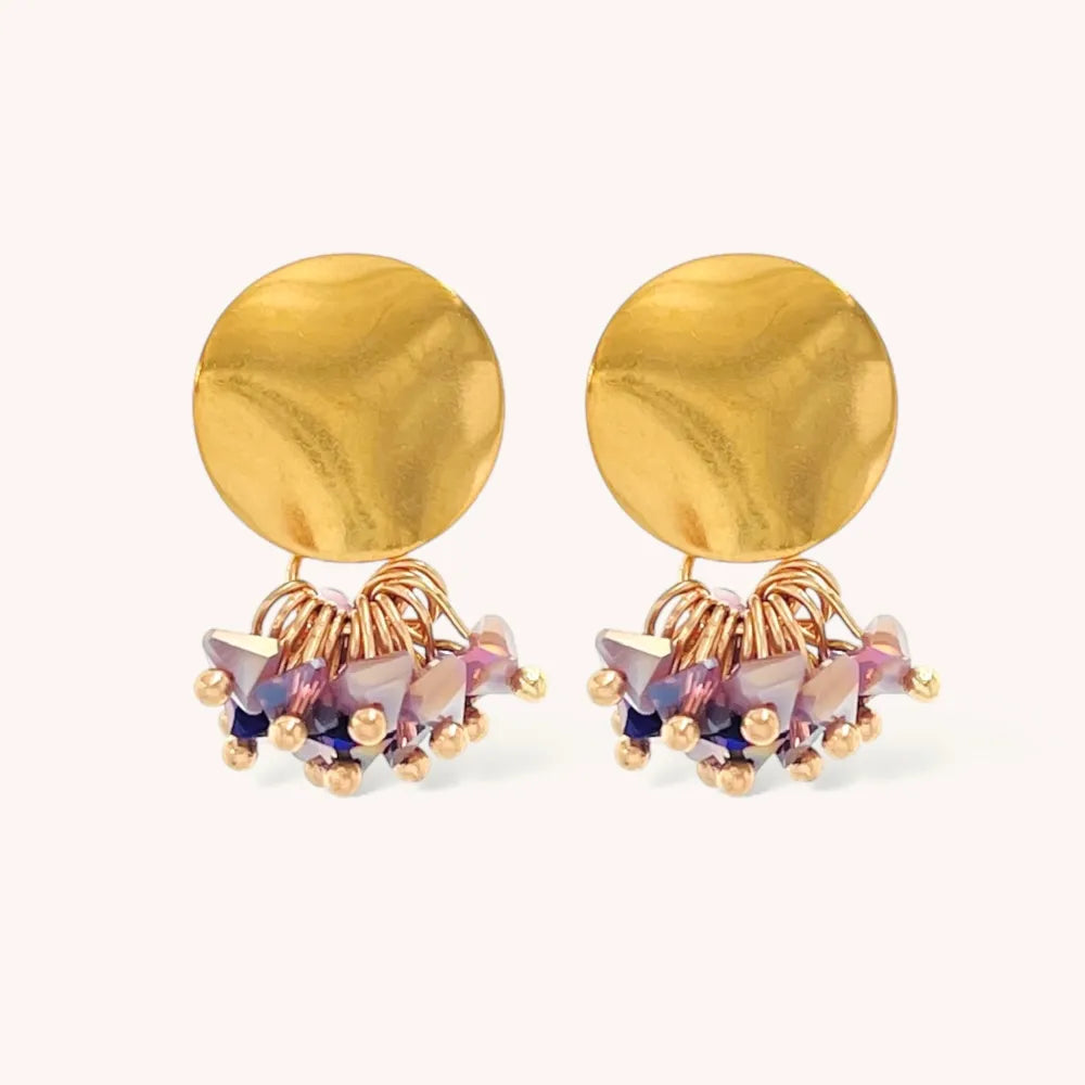OMM-428-27 Tondo grappoli  -Orecchini Moda