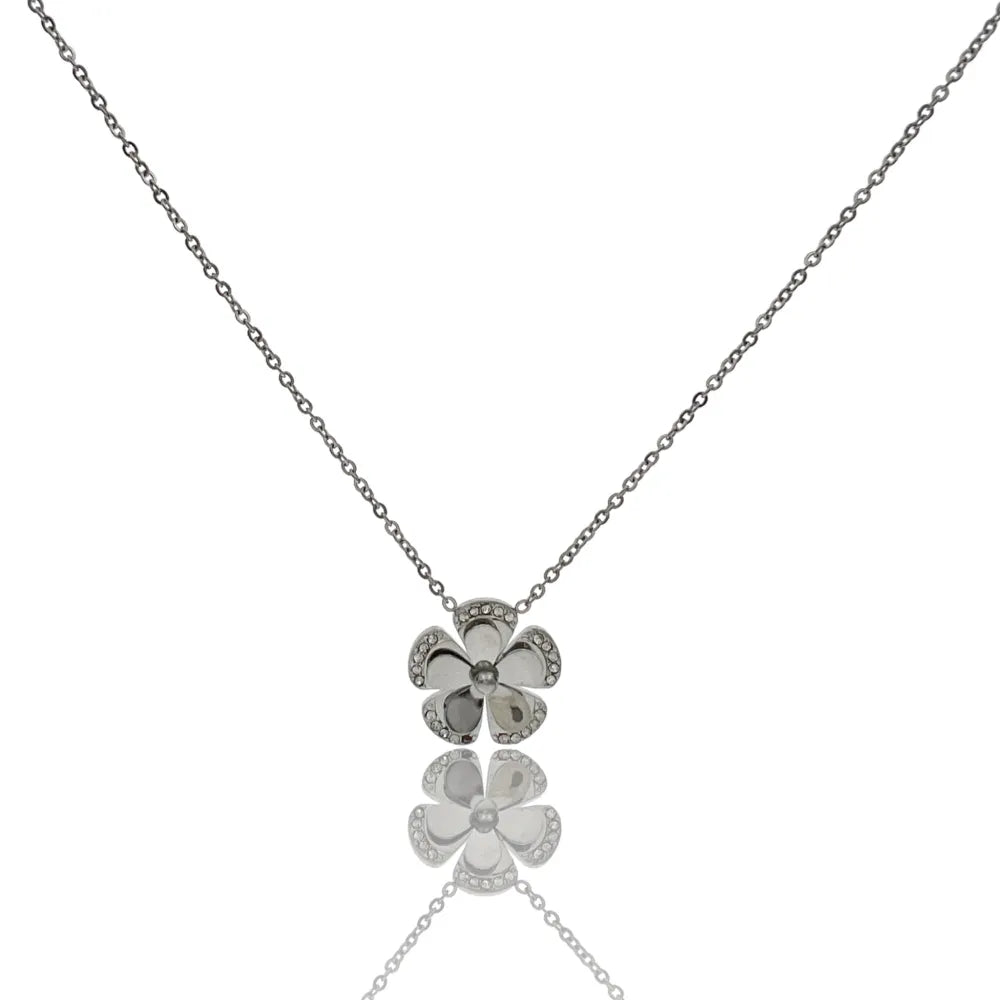 CAC-103-AA4143N Fiore -Collana Girocollo in Acciaio