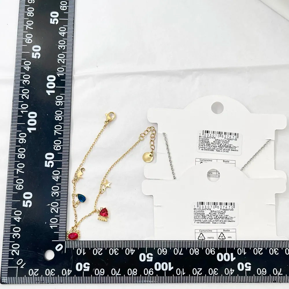 BAC-103-AA2747B Mare -Bracciale in Acciaio con Chiusura
