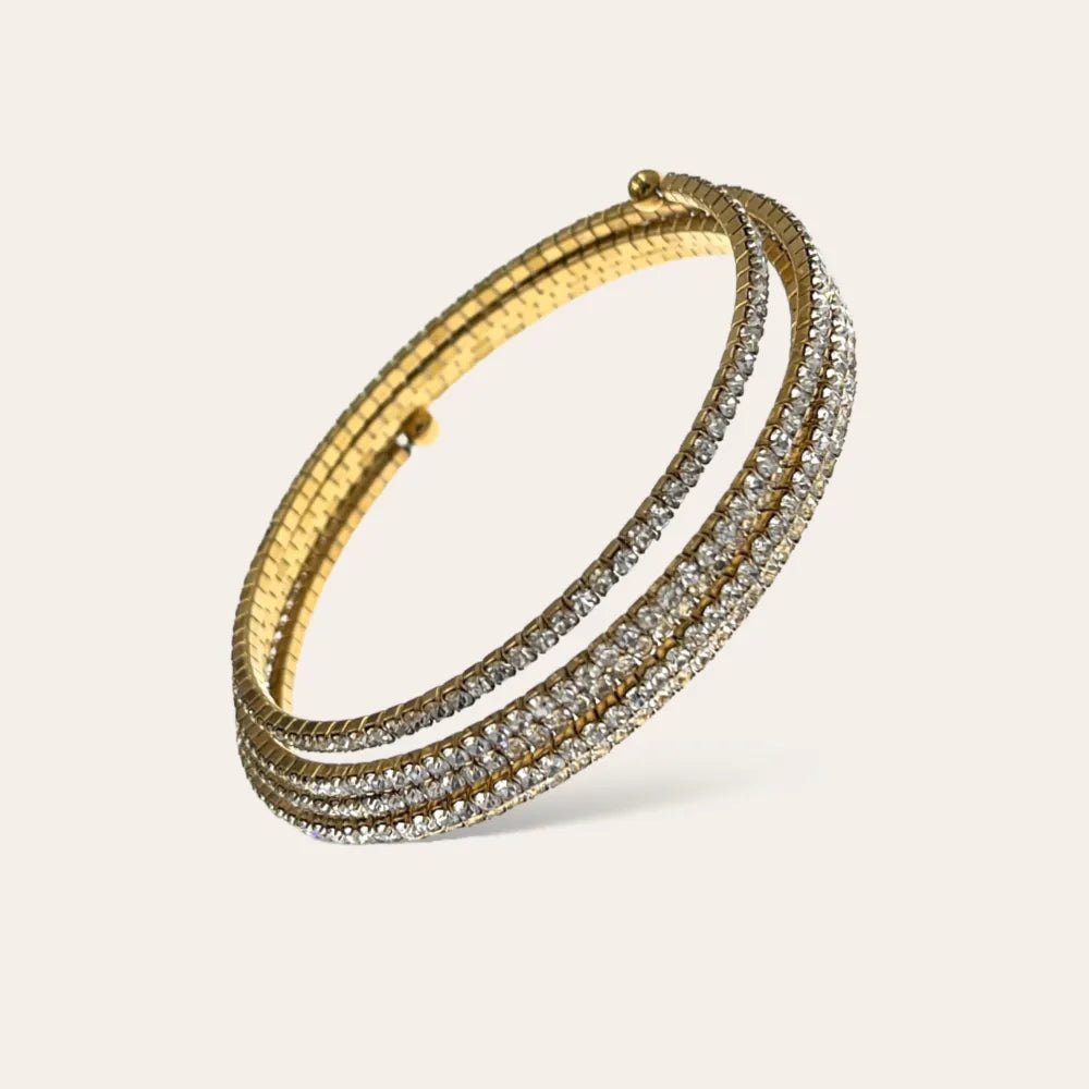 BAR-103-AA3372B Tennis-Bracciale Rigido in Acciaio