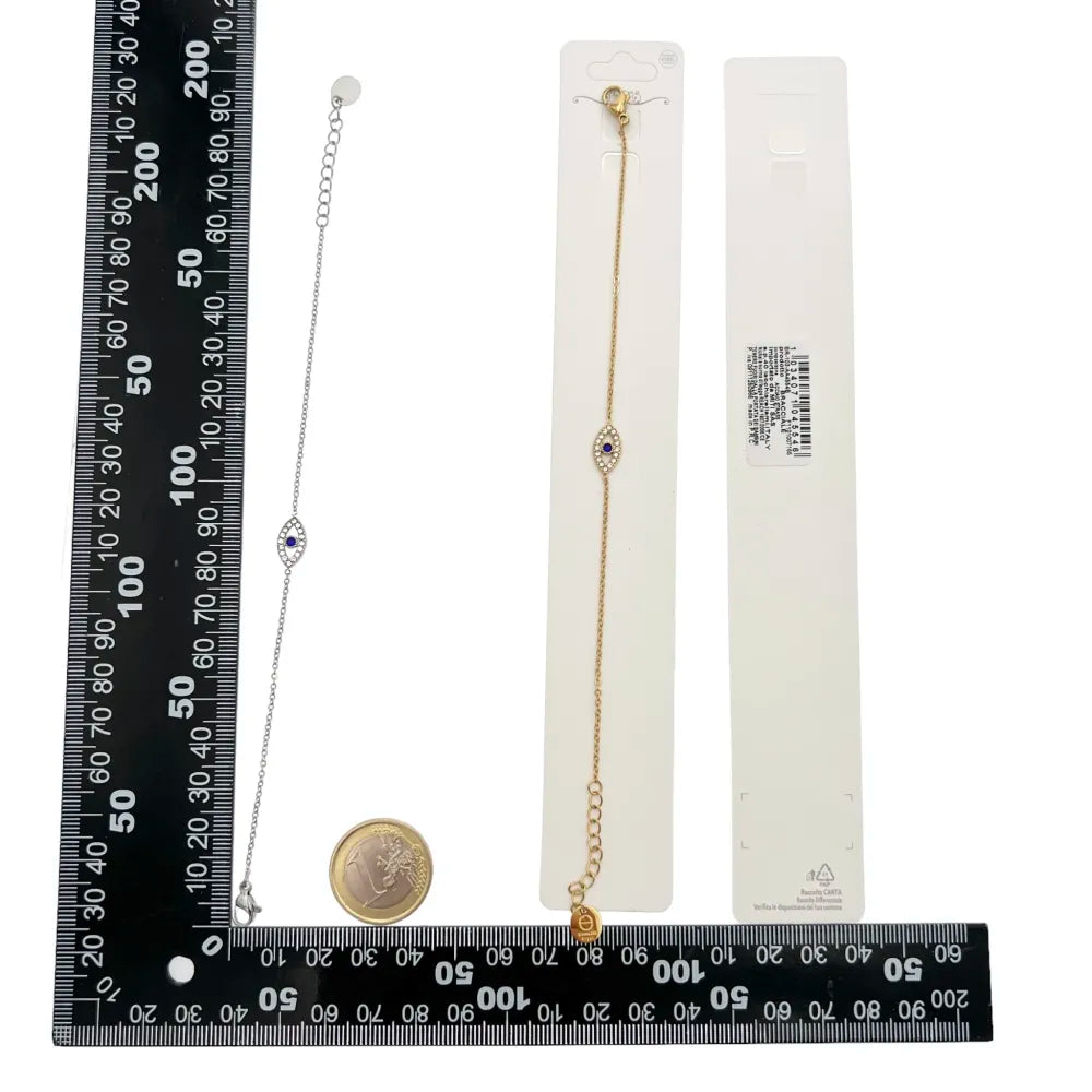 BAC-103-AA4554B Occhio -Bracciale in Acciaio
